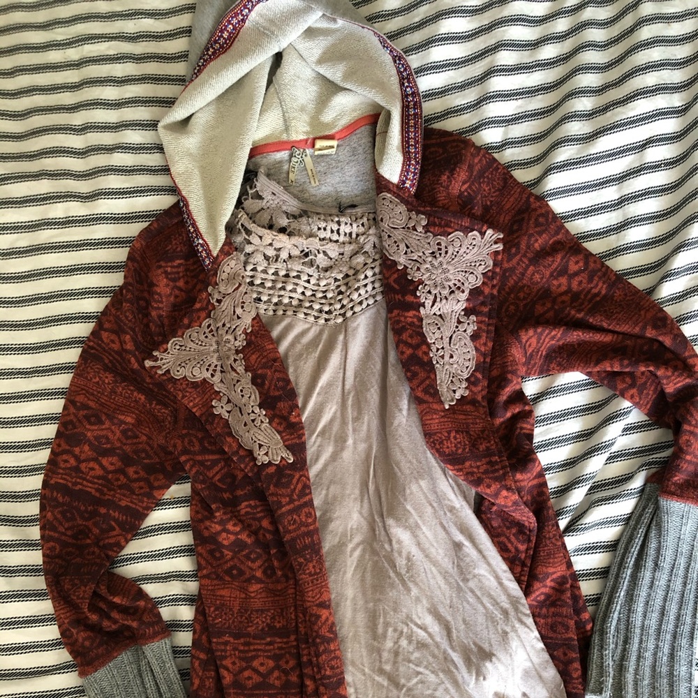 Gimmicks Cardigan and The Buckle Shirt